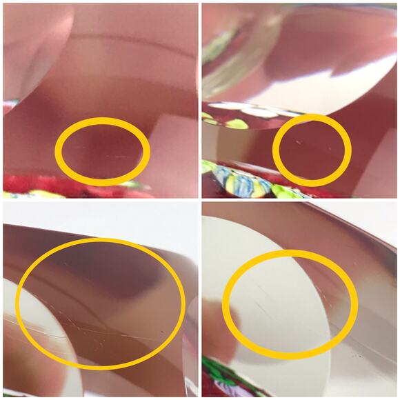 Perthshire 1986B Bouquet Lampwork Flower Millefiori Twist Facet Red Paperweight - Picture 13 of 14